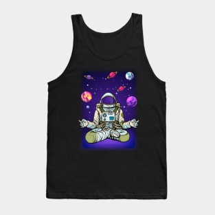 Meditating Astronaut 2 Tank Top